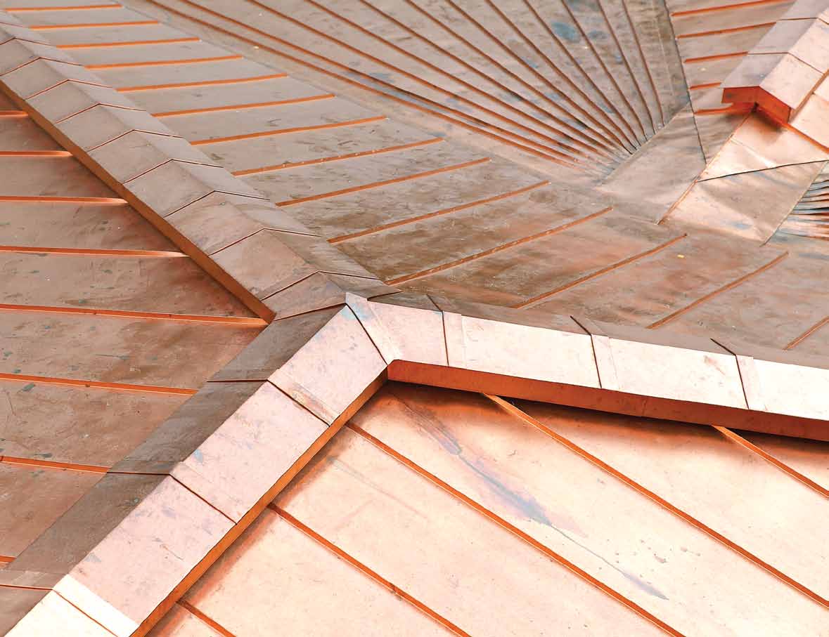 Достоинства и преимущества медной кровли Медная кровля