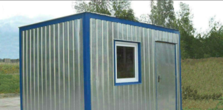 Переносные металлические бытовки на ходу