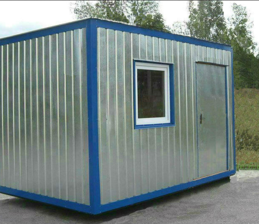 Переносные металлические бытовки на ходу
