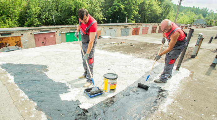 Гидроизоляция крыши гаража
