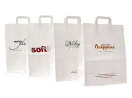 Полиграфические услуги: изготовление бумажных пакетов с логотипом