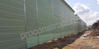 Шумопоглощающий экран с надстройкой: надёжная защита дома и территории