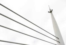 Решения с флагами и виндерами для размещения символики на высотных зданиях