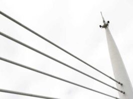 Решения с флагами и виндерами для размещения символики на высотных зданиях